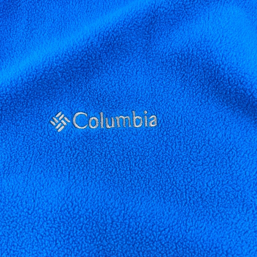 Columbia Mens Blue & Gray 1/4 Zip Fleece Pullover Size M 100% Polyester Warm & L - Picture 2 of 7